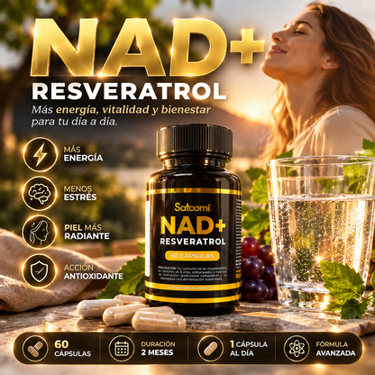 NAD+ RESVERATROL 60 CÁPSULAS