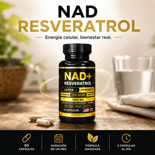NAD + RESVERATROL AMERICANO 60 CAPSULAS